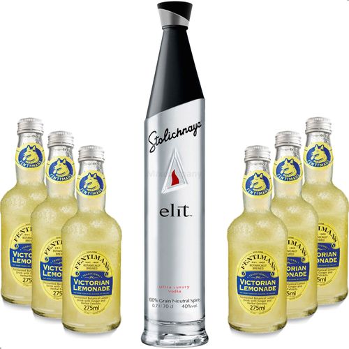 Vodka Lemon Set - Stolichnaya Elit Vodka 0,7l 700ml (40% Vol) + 6x ...