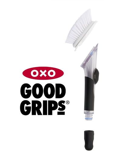 2 Ersatzbürsten OXO Good Grips Spülbürste mit Spülmittelspender Geschirrbürste 