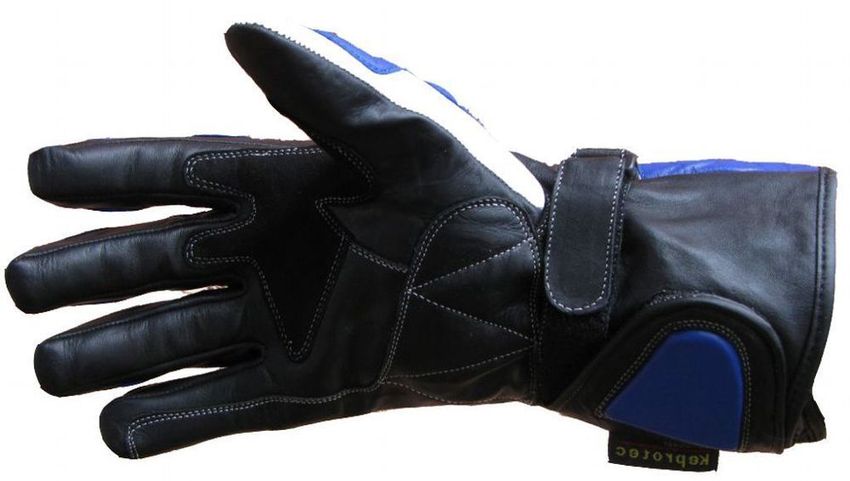 XL Bangla Motorradhandschuhe Motorrad Handschuhe Leder Quad blau schwarz XS