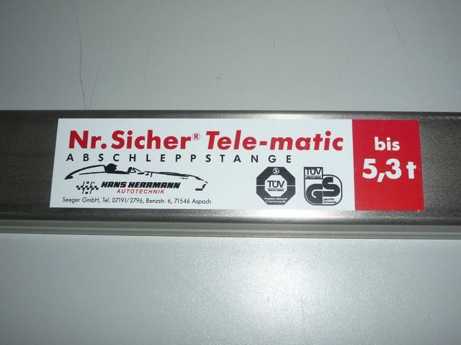 Abschleppstange Nr. Sicher-Tele-matic 5000 Hans Herrmann bis 5300 KG 5,3 t  kaufen bei