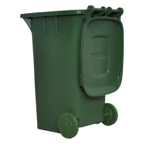 1 Mini-Müllbehälter grün Spielzeug-Mülltonne Tischmülleimer Stifteköcher Plastik 