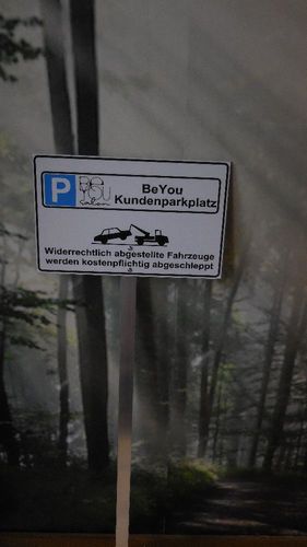Parkplatz - Schild / Schilder Privatparkplatz Parkhinweis mit Erdstab/  Erdspieß kaufen bei