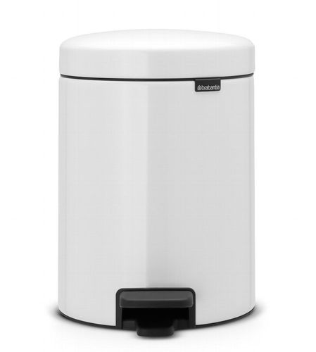 brabantia Treteimer NewIcon 5L in Weiß nachhaltiger Mülleimer Kosmetikeimer