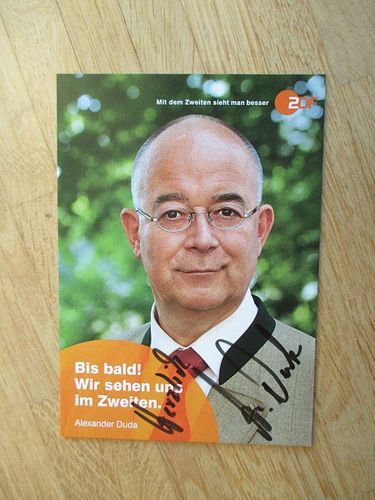 Alexander Duda AK ZDF Die Rosenheim-Cops Autogrammkarte original signiert