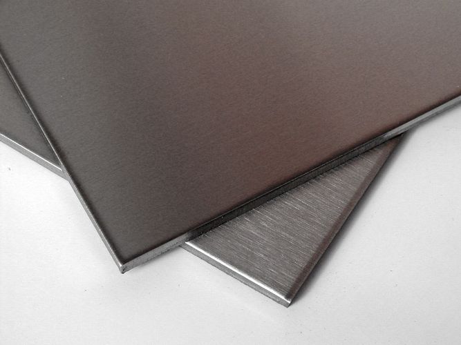 Edelstahl Blech, gebürstet, 1 mm, VA, Zuschnitt, Sondermaß, Edelstahlblech kaufen bei Hood.de