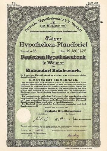 Deutsche Hypothekenbank Weimar Kaufen Bei Hood De