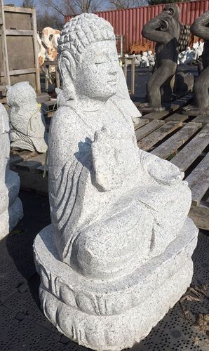 Buddha Aus Granit Handarbeit 62 Cm Granitfigur Steinfigur