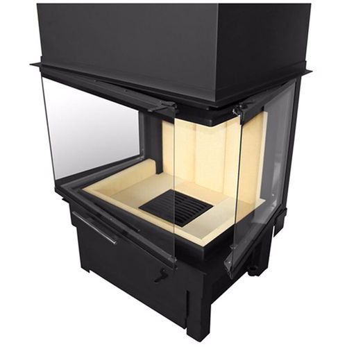 Kaminbausatz Pure Extra mit Kamineinsatz Volcano 3PLh 11kW Dreiseitig