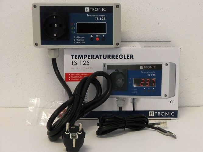 H-TRONIC TS 125 Thermostat mit Steckdose