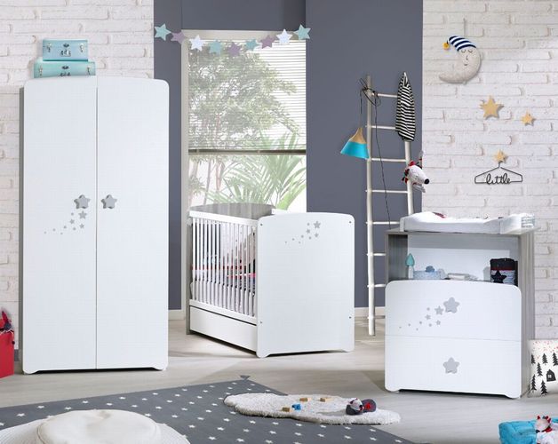 Baby Price By Sauthon Kinderzimmer Babyzimmer Bett 60x1 Wickelkommode Schrank Kaufen Bei Hood De