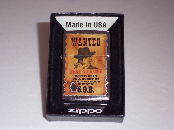 Zippo Wanted, Cowboy auf Steckbrief, Dead or Alive kaufen bei Hood.de