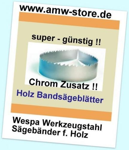 Scheppach Basato 3-1 x Sägeband 2360x13x0,65mm Bandsägeblatt Holz Alu K ... 
