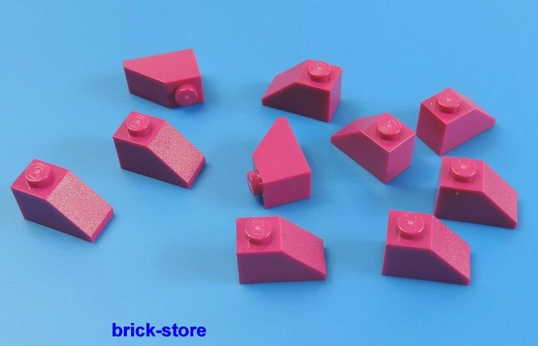10 Stück Rosa LEGO® 1x2 Dachstein Pink