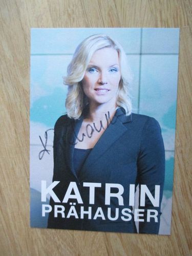 Servustv Fernsehmoderatorin Katrin Prahauser Handsigniertes