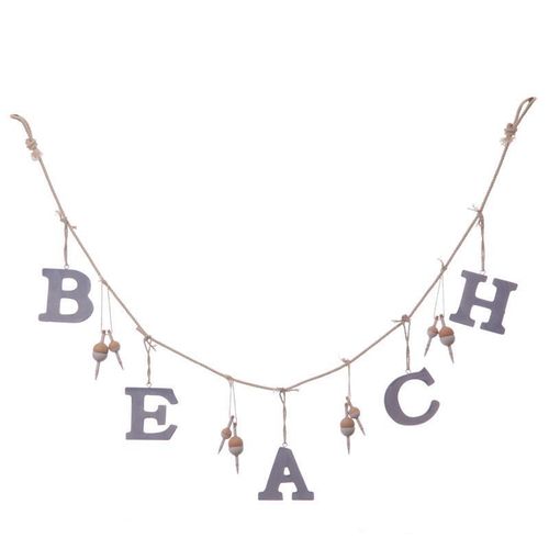 Holz Girlande Beach Nautische Meereskante Dekoration Turschild Neu