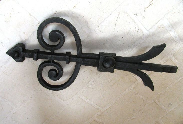 Wandornament Maueranker Anker Ornament Pfettenanker Knopf Gusseisen Antik