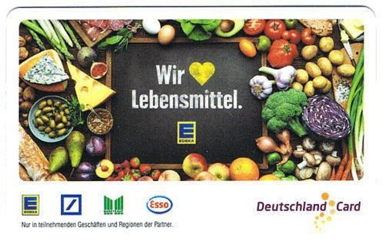 2x DeutschlandCard Punkte Sammel Karte + Partnercard EDEKA "Wir lieben