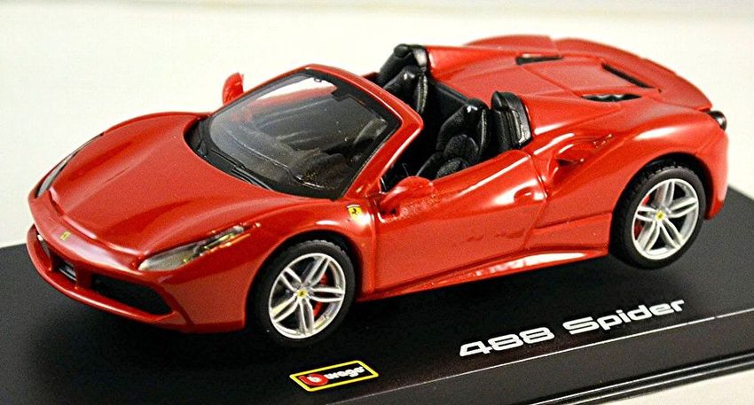 Ferrari 488 Spider 2015 18 Rot Red 143 Bburago Signature Series