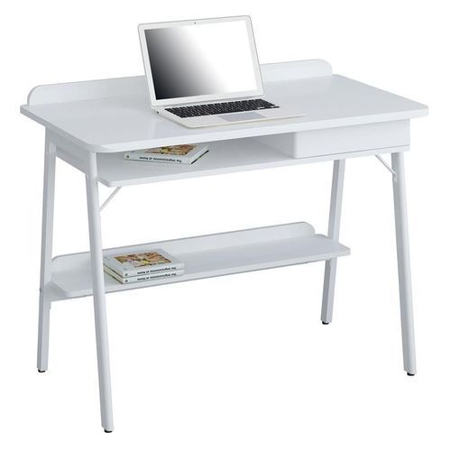 Schreibtisch Hochglanz Weiss - Enteiran