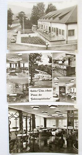 3x Ansichtskarte Ruhla Thuringer Wald Haus Der