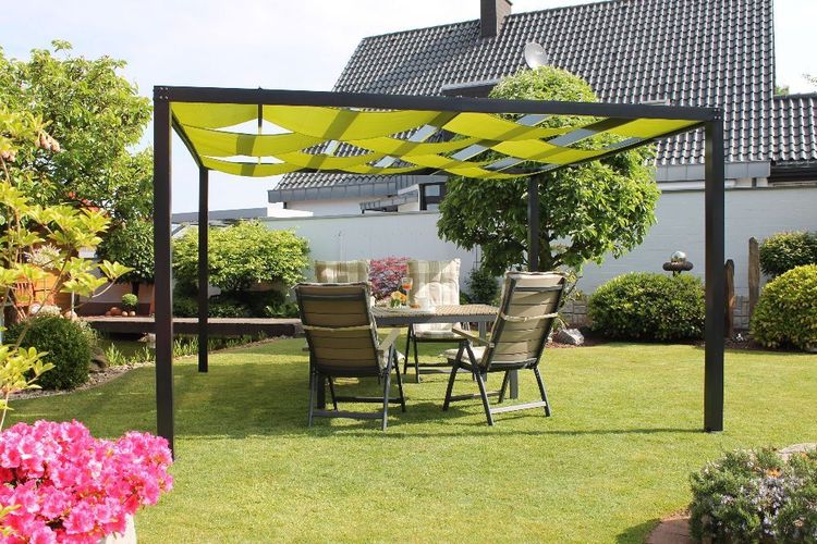 Leco Pergola Loft Garten Terrasse Überdachung Pavillon Sonnenschutz