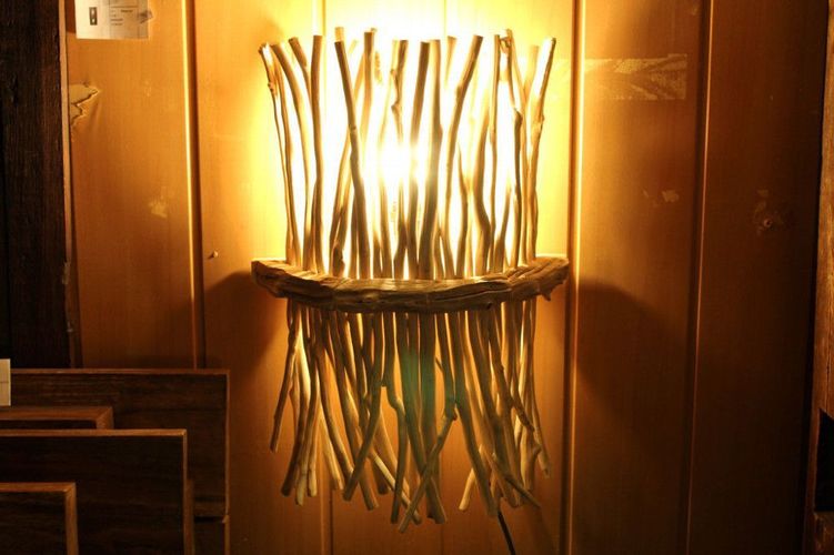 Treibholz Wandlampe Altholz Lampe Holzlampe Wand Lampe Leuchte