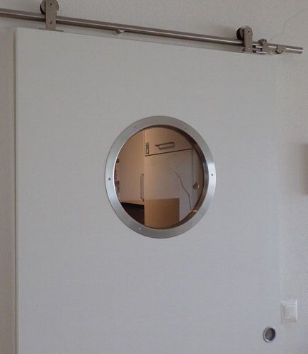 Türbullauge 35cm Edelstahl Türfenster Bullauge Rundfenster edles Design