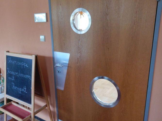 Türbullauge 25 cm Edelstahl Türfenster Bullauge Rundfenster edles