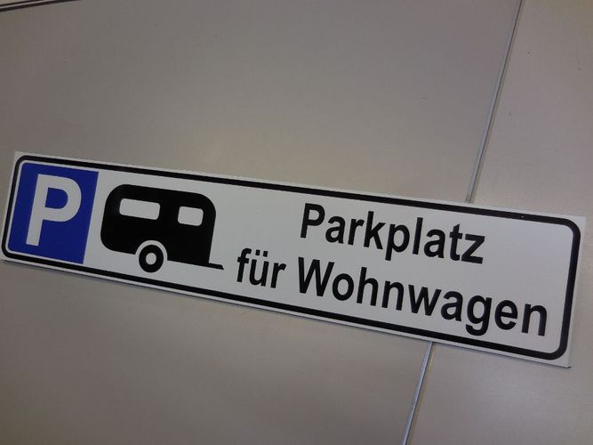 Parkplatz Schild für Fahrräder Größe 520 x 110 mm