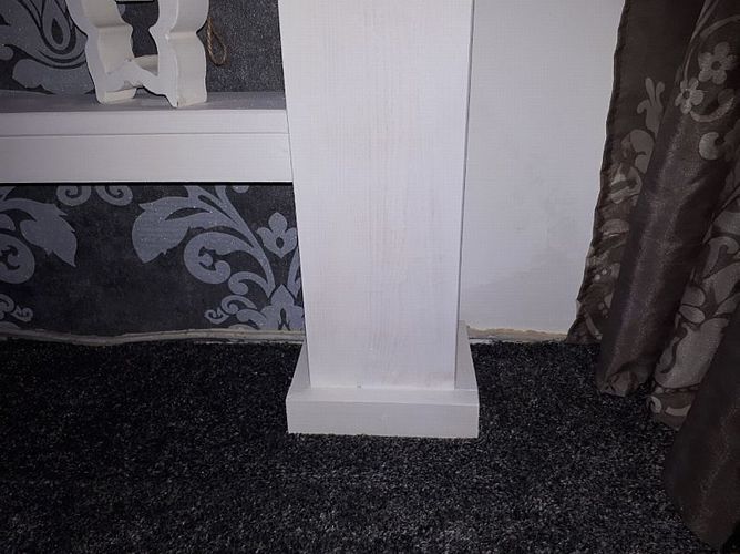 Dekokamin in Shabby Optik, Kaminumrandung, Kaminkonsole, Kaminsims