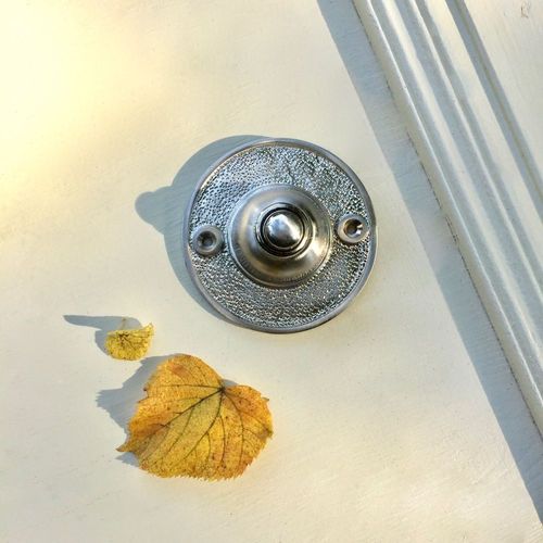 Haustür Klingel Nickel matt Quadratisch
