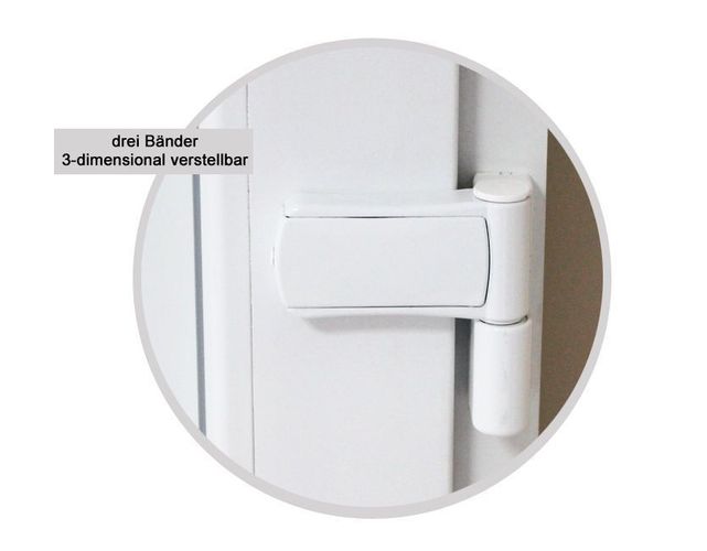 kuporta Kunststoff Haustür anthrazit / weiß Nebeneingangstür Kellertüre