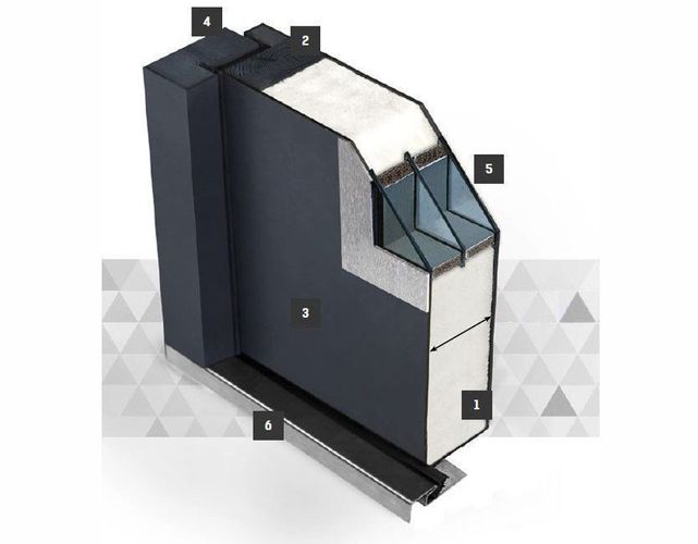 Aluminium Haustür Nick weiß / anthrazitgrau Nebeneingangstür Kellertür