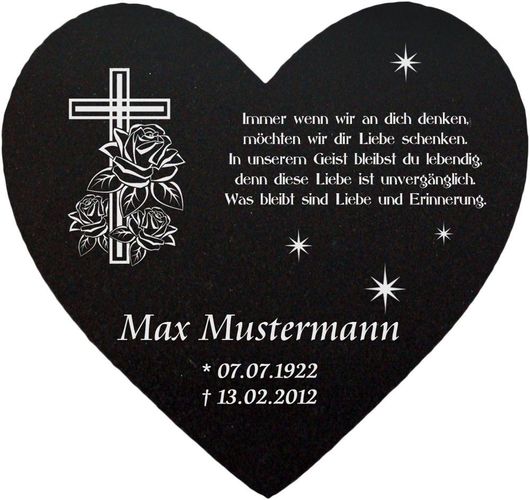 Grabstein Grabplatte Gedenkstein Granit Kreuz Text Gravur 60x40 Cm Gg66s Kaufen Bei Hood De