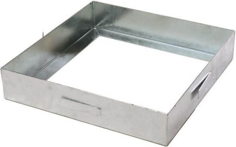 Schachtabdeckung Verzinkt 40x40 Cm – Feuerverzinkter Stahl, Rahmenaußenmaß 46x46 Cm