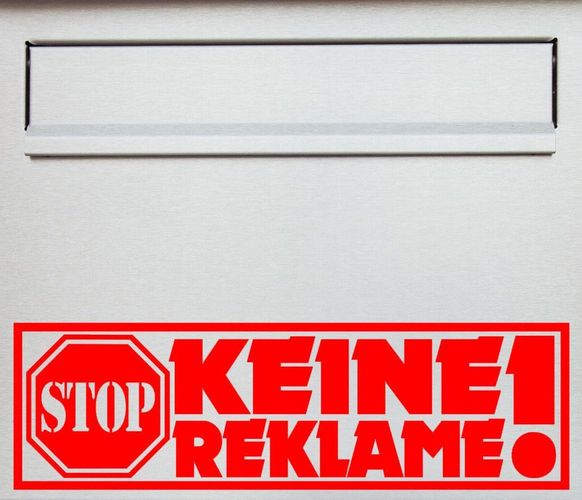 Stopp Keine Werbung Und Zeitungen Einwerfen Zeitung Briefkasten Aufkleber Stop X Kaufen Bei Hood De