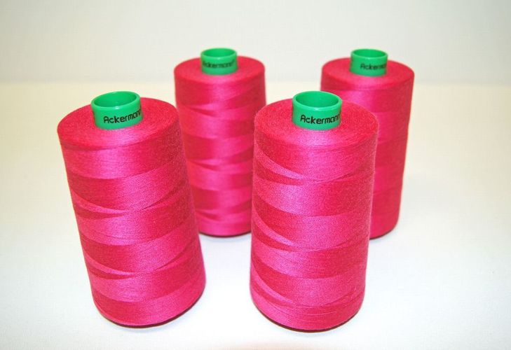Ackermann Overlockgarn 4 Konen á 5000m~4er Box~20 Farben~Fotomodelle 0,65€//Km