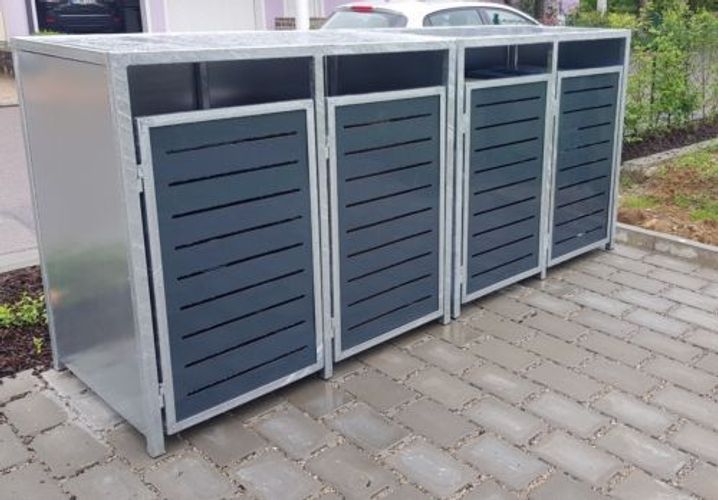 Mulltonnenbox Verkleidung Mulltonne Mullhaus 240 Liter 4er