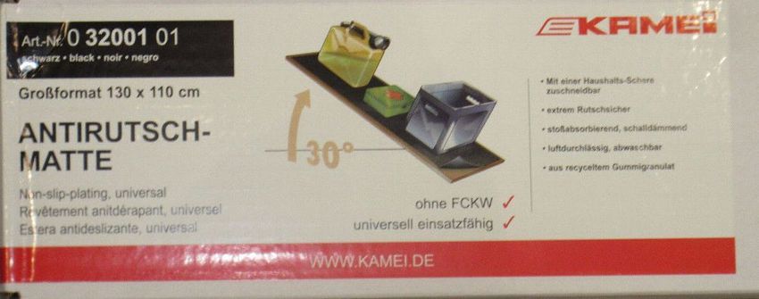 KAMEI 0 32001 01 Antirutschmatte schwarz