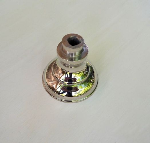 Edle Haustür-Halbgarnitur in poliertem Nickel mit Knauf PZ 92 kaufen