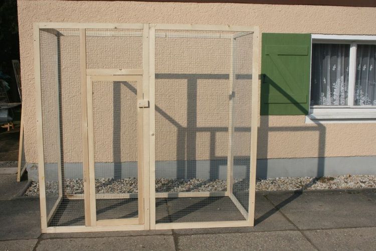 2x4m Volieren Käfig Gehege Auslauf Freilauf Stall Box Zwinger Hunde