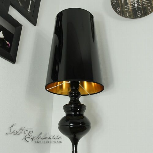 Xl Design Stehleuchte 175 Cm In Schwarz Gold Stehlampe Black Leuchte Kaufen Bei Hood De