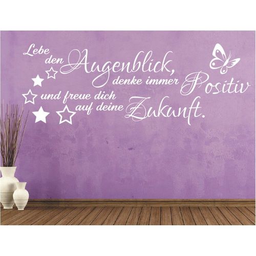 Wandtattoo Spruch Lebe Augenblick Positiv Wandsticker Wandaufkleber Sticker 1 Kaufen Bei Hood De