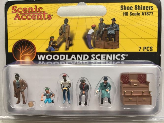 1:87 Woodland Scenics A1877 Schuhputzer Figuren Miniaturwelten H0