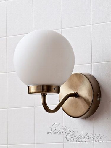 Edle Jugendstil Badlicht Badlampe in Bronze Wandlampe Wandleuchte Lampe