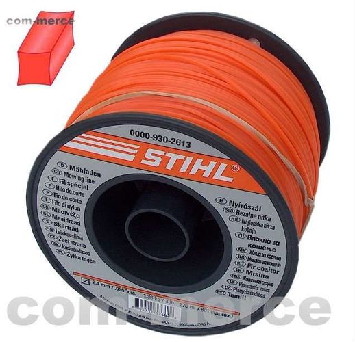 930 2613 /%/%/% Stihl Mähfaden Karo Nylonfaden 2,4mm 420m Sense