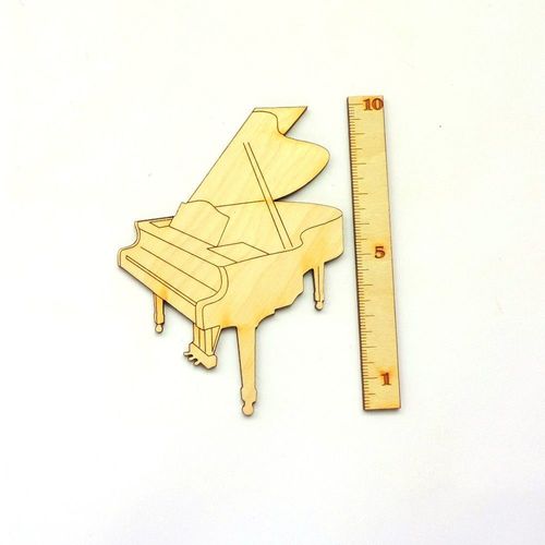 Piano Flügel aus Holz 10cm Musikinstrument Geschenk Geldgeschenk Musiker