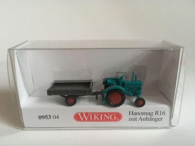 Wiking 095304 Hanomag R 16 mit Anhänger wasserblau//grau Modell 1:160 N