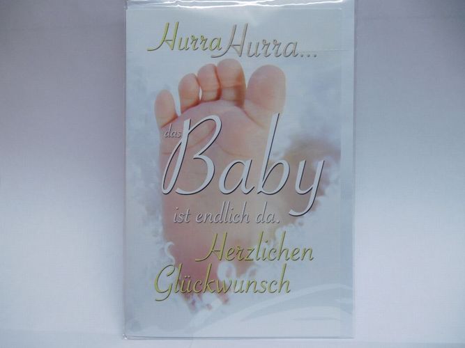 Z8 Gluckwunschkarte Karte Hurra Baby Kuvert Herzlichen Gluckwunsch Neu Kaufen Bei Hood De