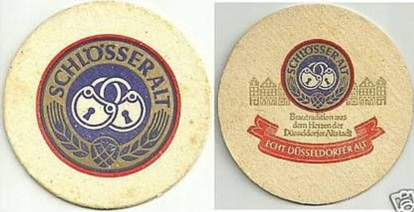 Schlosser Alt Bierdeckel Brauerei Dusseldorf Altstadt Gebraucht Kaufen Bei Hood De